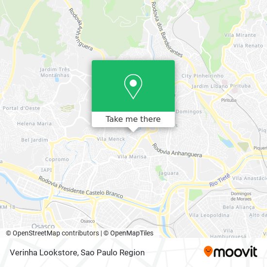 Verinha Lookstore map