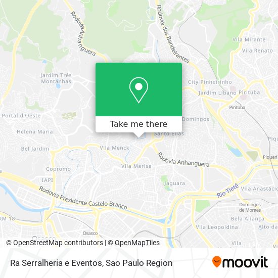 Ra Serralheria e Eventos map