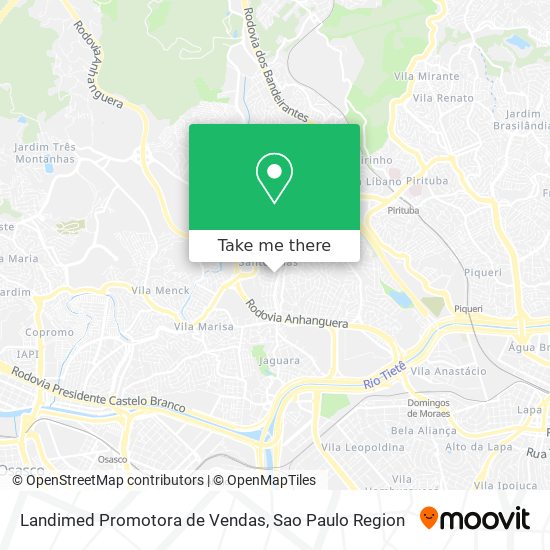 Mapa Landimed Promotora de Vendas