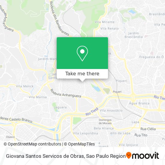 Giovana Santos Servicos de Obras map