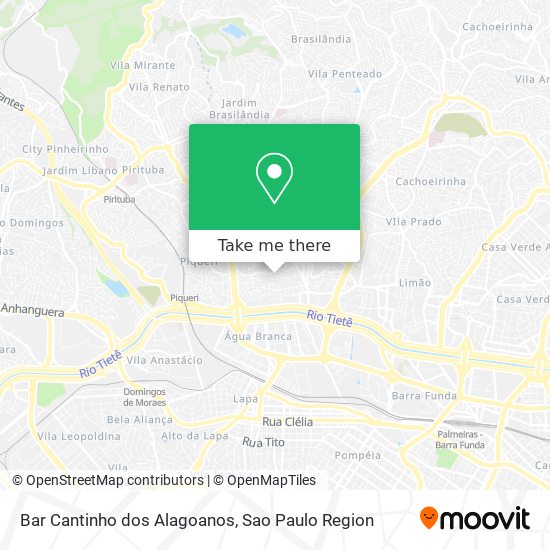 Bar Cantinho dos Alagoanos map