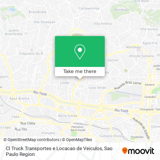 Mapa Cl Truck Transportes e Locacao de Veiculos