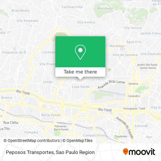 Peposos Transportes map