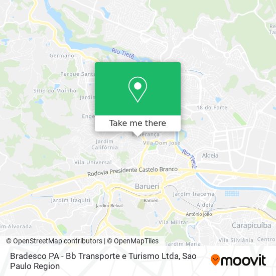 Bradesco PA - Bb Transporte e Turismo Ltda map