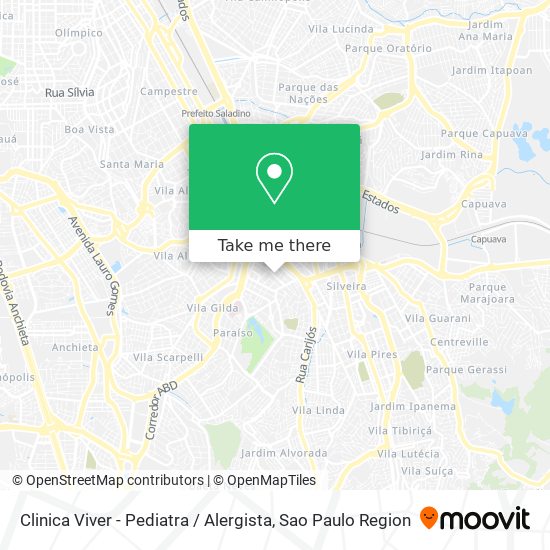 Clinica Viver - Pediatra /	Alergista map