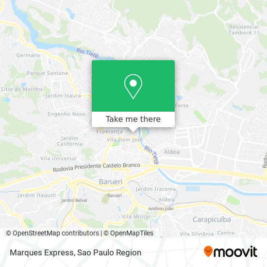 Marques Express map