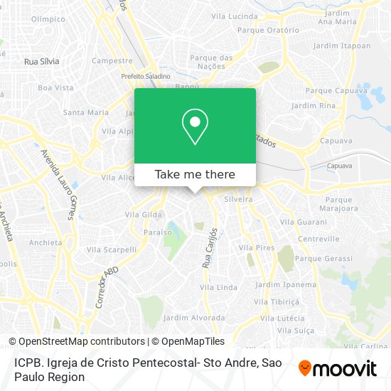 ICPB. Igreja de Cristo Pentecostal- Sto Andre map