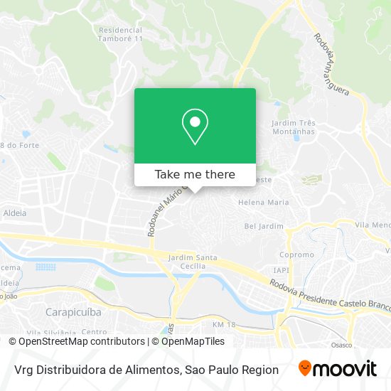 Vrg Distribuidora de Alimentos map