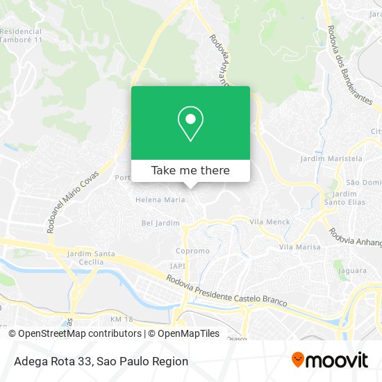 Mapa Adega Rota 33