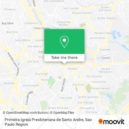 Primeira Igreja Presbiteriana de Santo Andre map