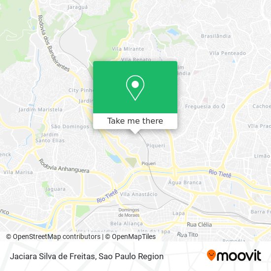 Jaciara Silva de Freitas map