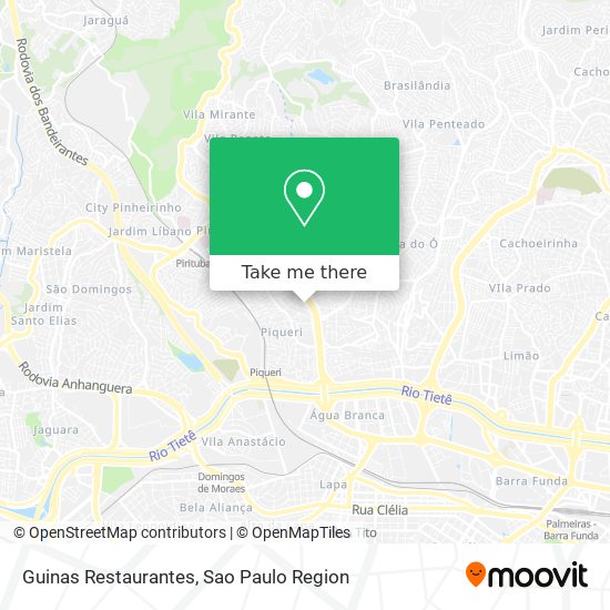 Guinas Restaurantes map