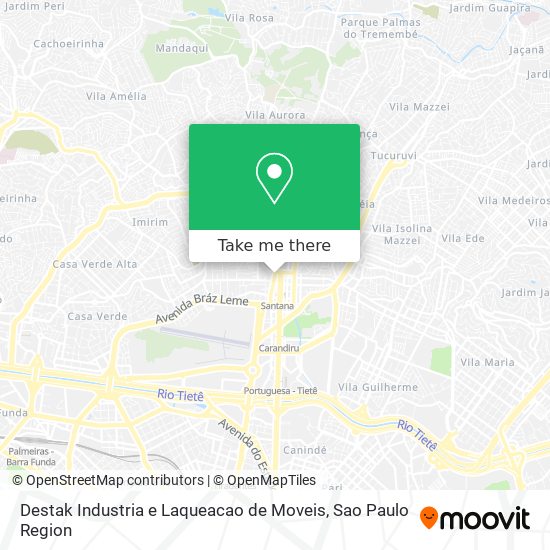 Destak Industria e Laqueacao de Moveis map