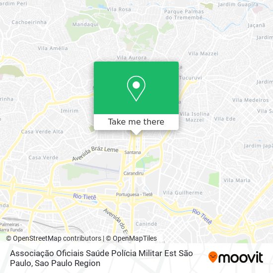 Associação Oficiais Saúde Polícia Militar Est São Paulo map