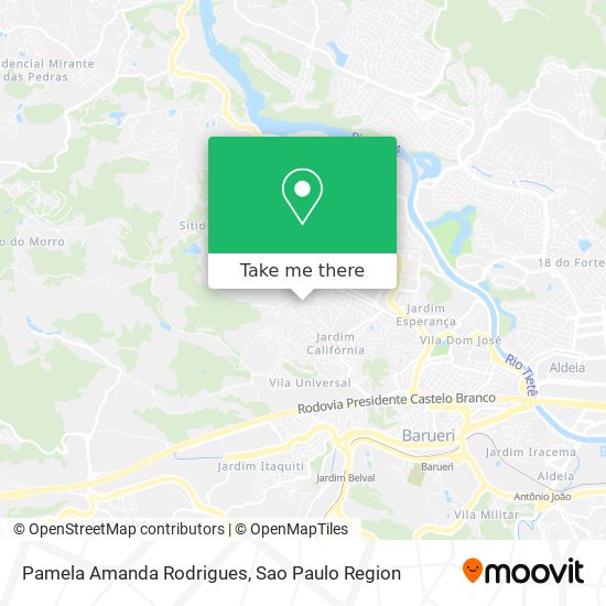 Pamela Amanda Rodrigues map