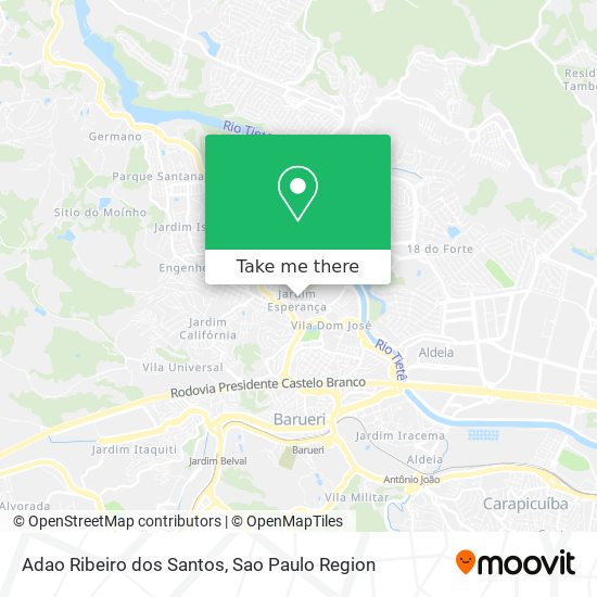 Adao Ribeiro dos Santos map