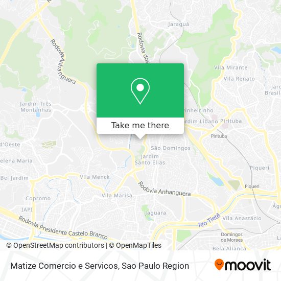 Matize Comercio e Servicos map