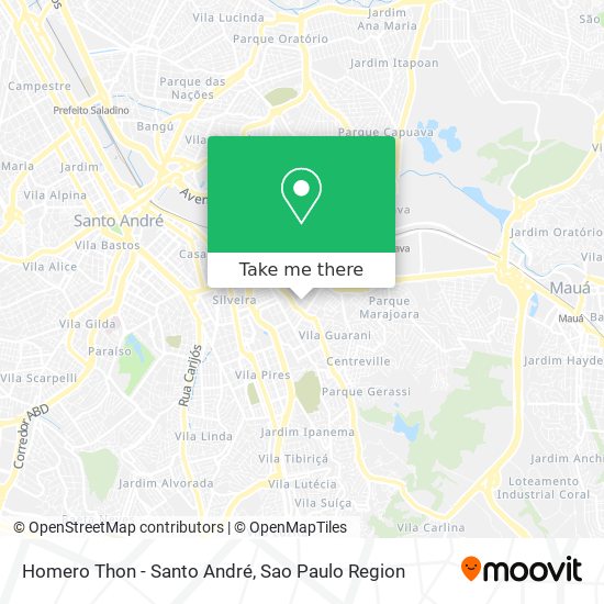 Homero Thon - Santo André map