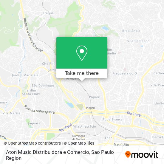 Mapa Aton Music Distribuidora e Comercio