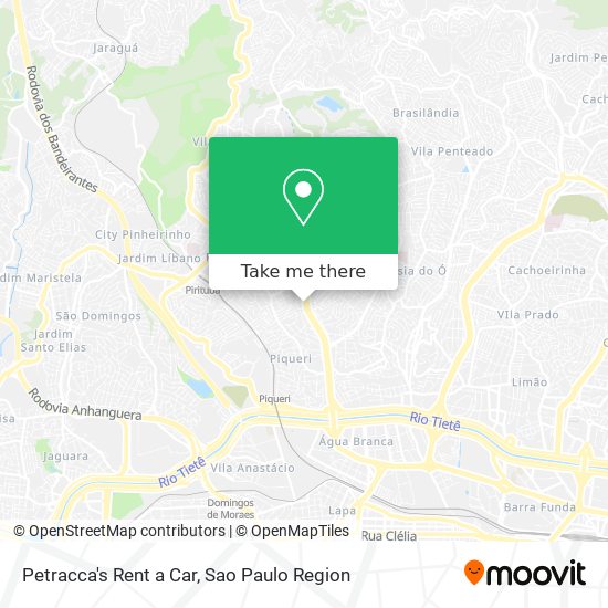 Mapa Petracca's Rent a Car