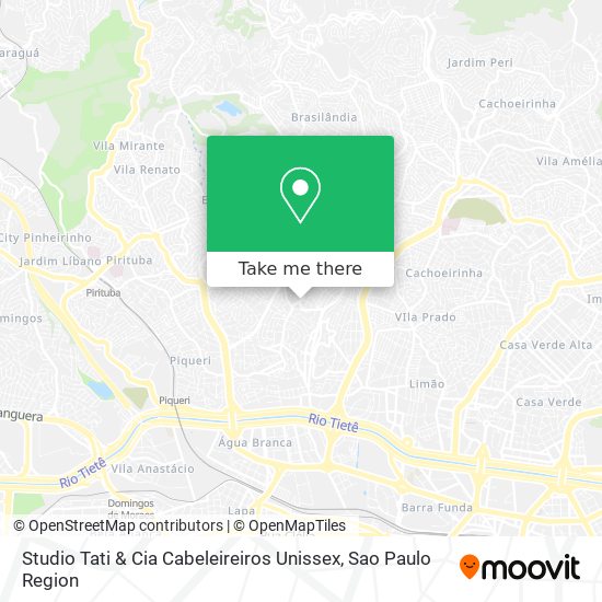 Mapa Studio Tati & Cia Cabeleireiros Unissex