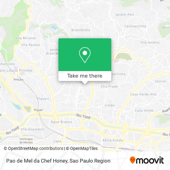 Pao de Mel da Chef Honey map