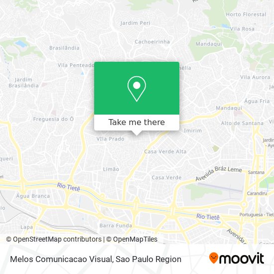 Melos Comunicacao Visual map