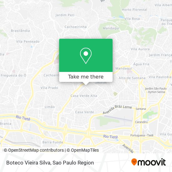 Mapa Boteco Vieira Silva