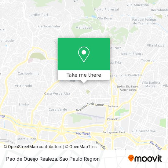 Pao de Queijo Realeza map