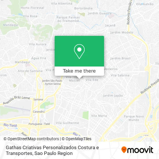 Gathas Criativas Personalizados Costura e Transportes map