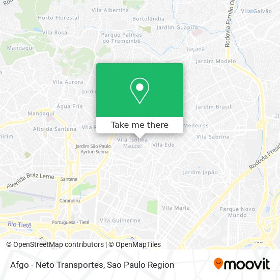 Afgo - Neto Transportes map