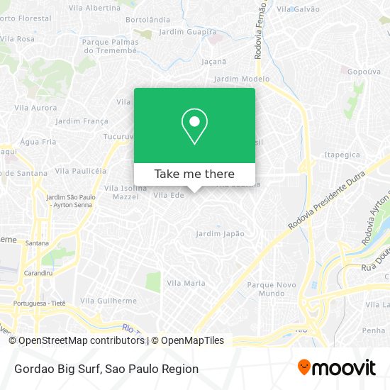Gordao Big Surf map