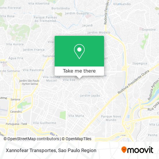 Xannofear Transportes map