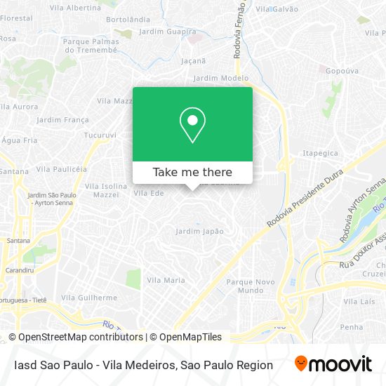 Iasd Sao Paulo - Vila Medeiros map