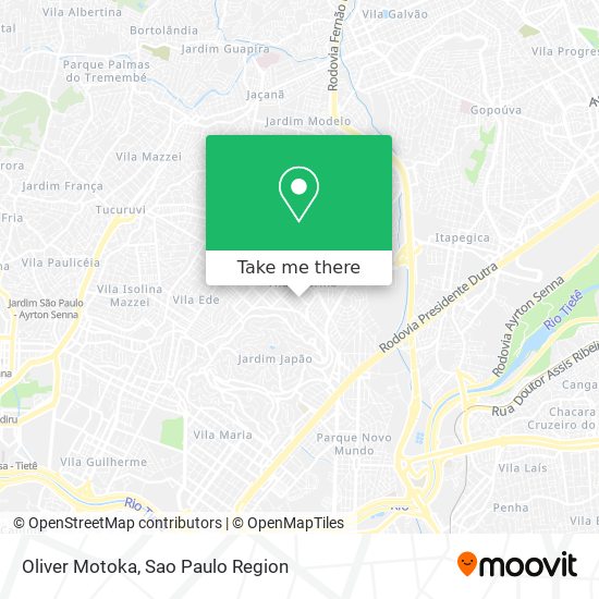 Mapa Oliver Motoka