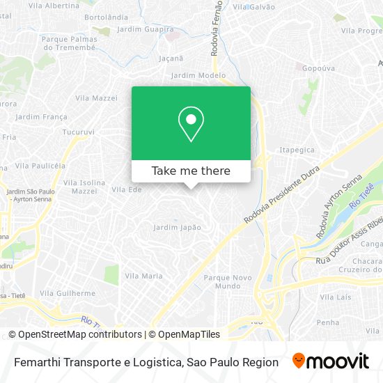 Mapa Femarthi Transporte e Logistica