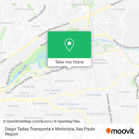 Diego Tadeu Transporte e Motorista map