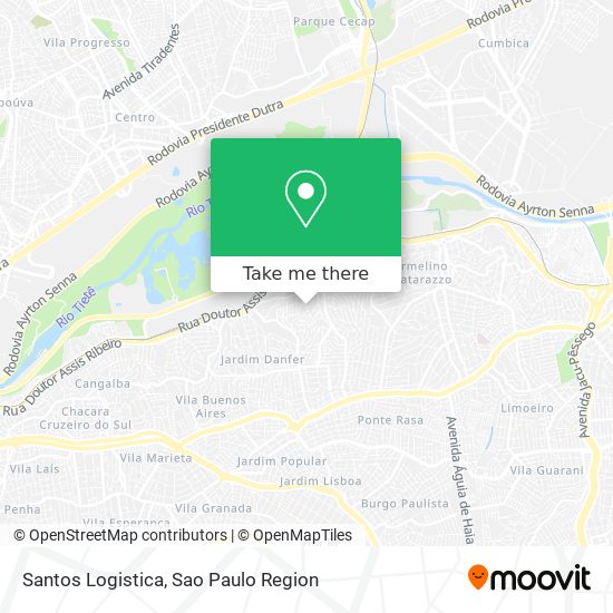 Santos Logistica map