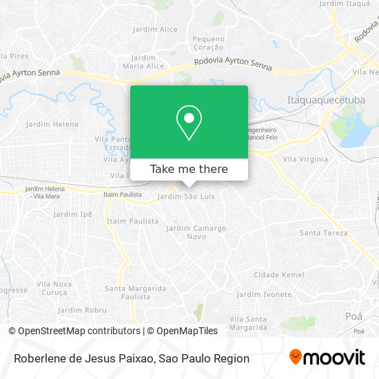 Roberlene de Jesus Paixao map