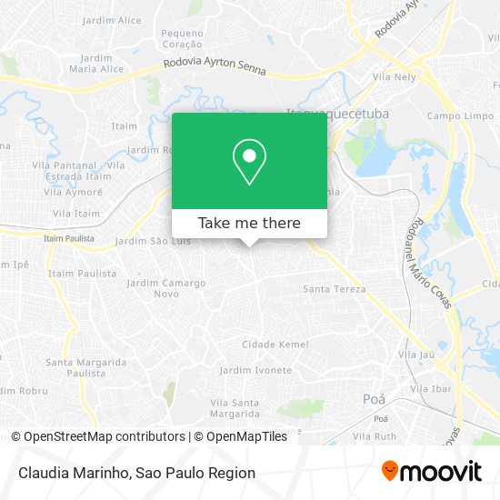 Claudia Marinho map