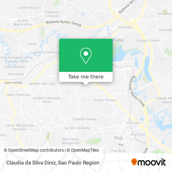 Claudia da Silva Diniz map
