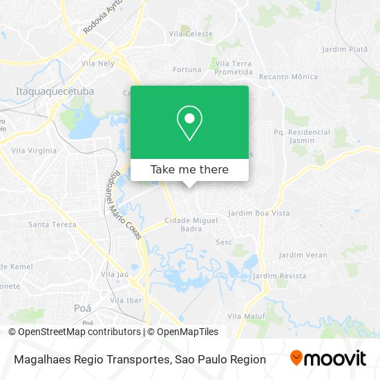 Mapa Magalhaes Regio Transportes