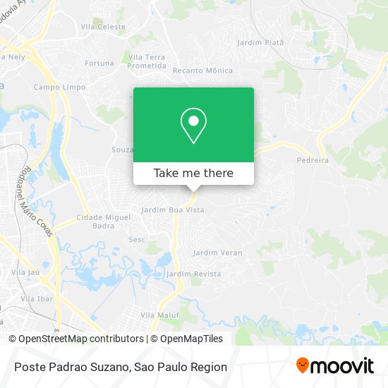 Poste Padrao Suzano map