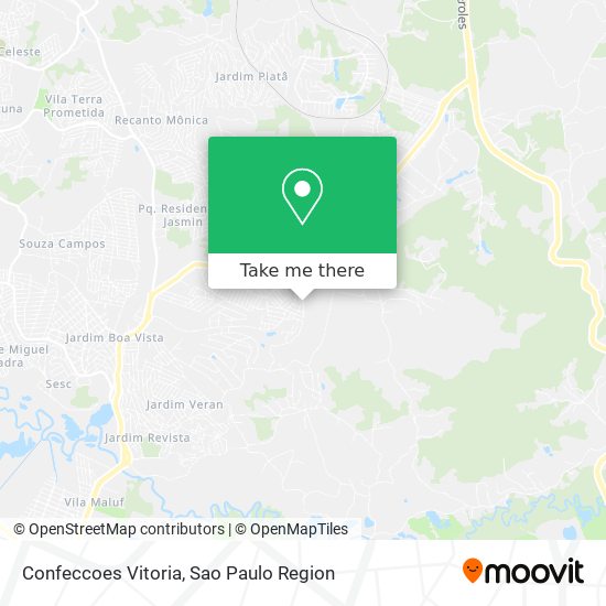 Mapa Confeccoes Vitoria