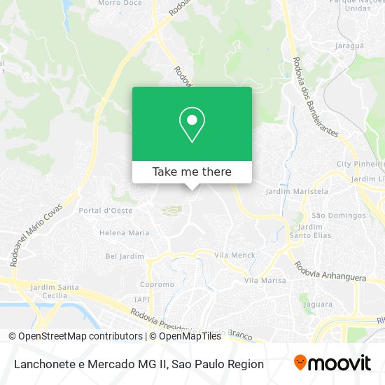 Mapa Lanchonete e Mercado MG II