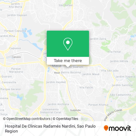 Hospital De Clinicas Radamés Nardini map