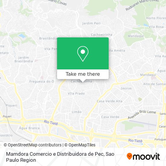 Mapa Mamdora Comercio e Distribuidora de Pec