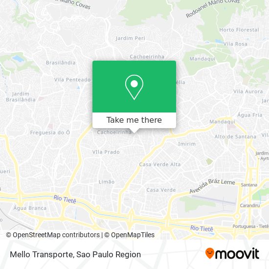Mello Transporte map