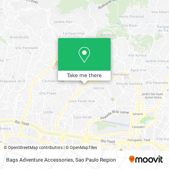 Bags Adventure Accessories map