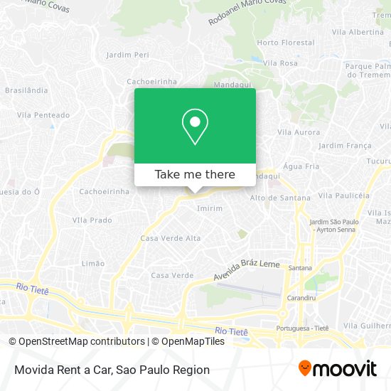 Movida Rent a Car map